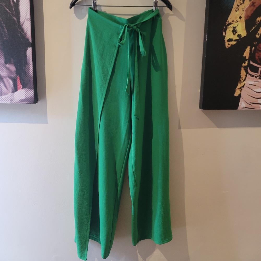 Woman FLOWING WRAP TROUSERS